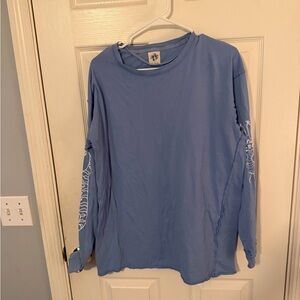Free People Blue Long Sleeve Tee